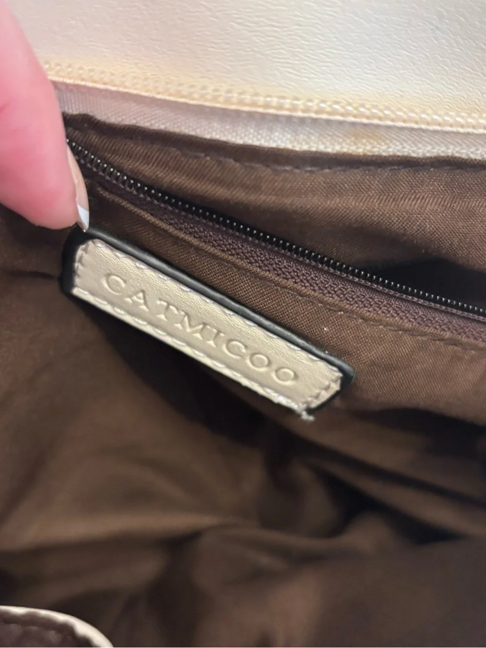 Everyday Neutral Cream Top-Handle Satchel with Adjustable Strap